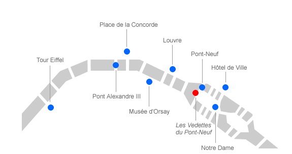 Городской транспорт Парижа: виды транспорта, схемы маршрутов - маршрут круизных корабликов по Сене