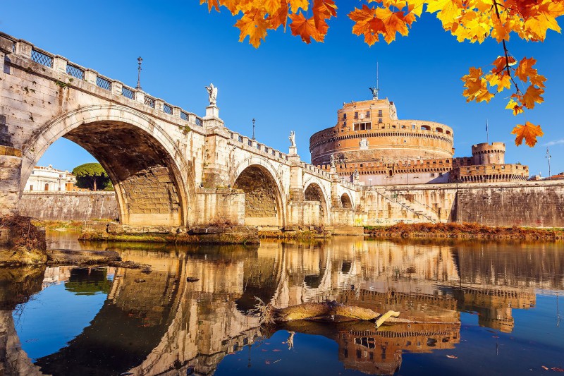 Мост и замок Сант Анджело в Риме, Туристический маршрут по Риму: Пьяцца Навона и Пантеон