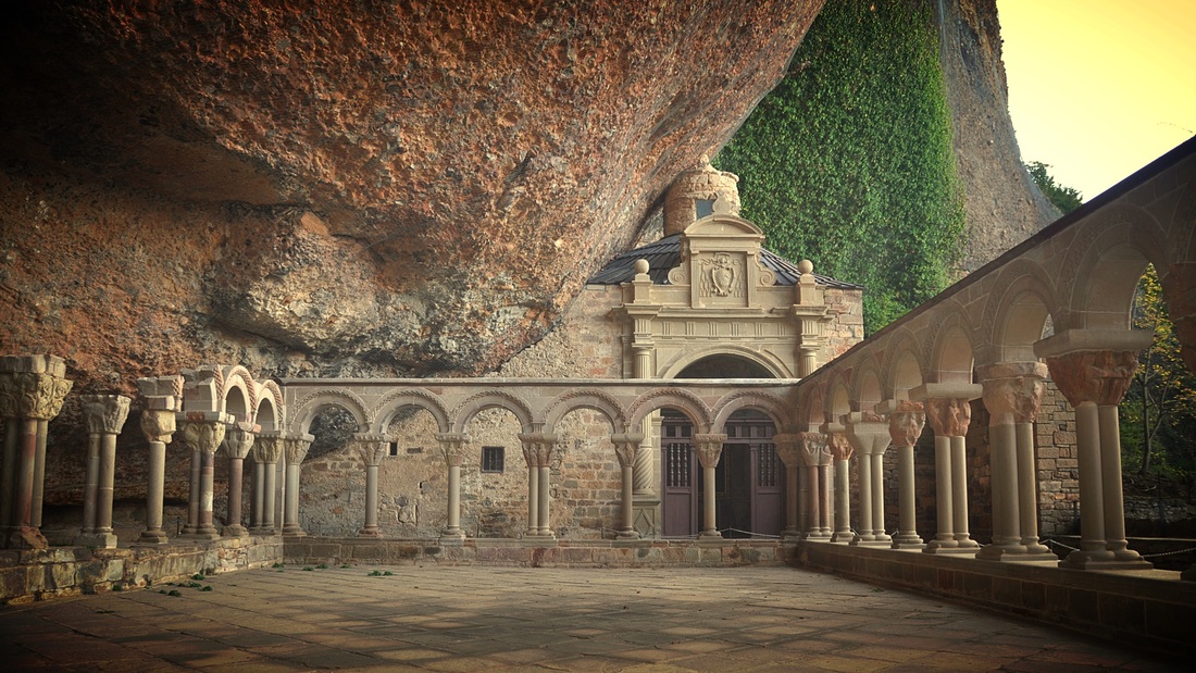 Монастырь Сан Хуан де ла Пенья, вокруг Сарагосы, провинция Арагон. Испания