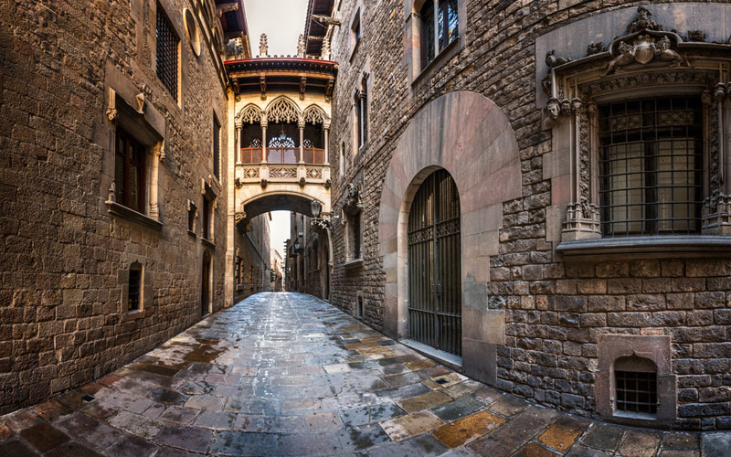 достопримечательности Барселоны - Готический квартал Барселоны barcelona-spain-gothic