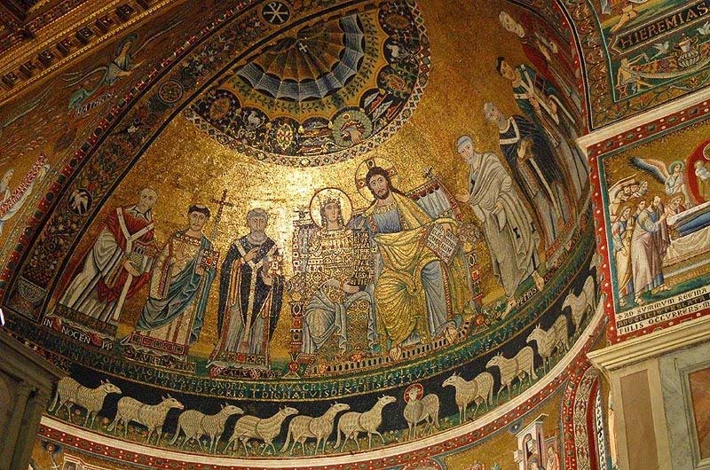 Мозаики в Базилике Санта-Мария-ин-Трастевере в Риме (Basilica di Santa Maria in Trastevere)