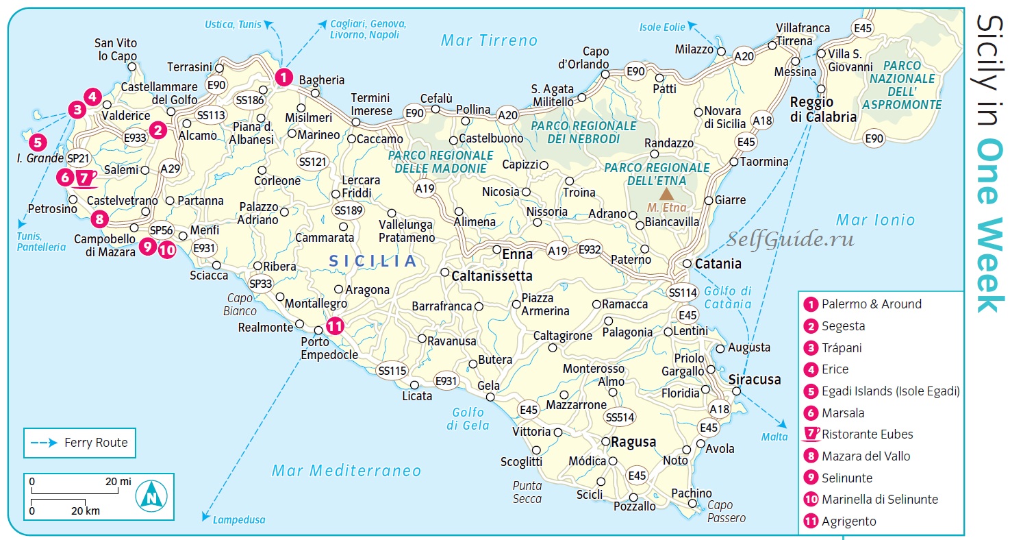 Сицилия за 1 неделю