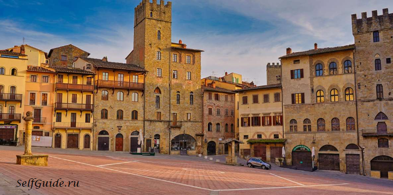 цо (Arezzo), Тоскана, Италия - достопримечательности, лучший путеводитель по городу. Туристический маршрут по Ареццо с карто