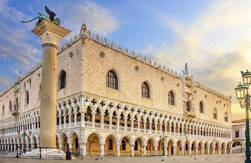 Дворец дожей в Венеции, достопримечательности Венеции, что посмотреть в Венеции, туристический маршрут по Венеции