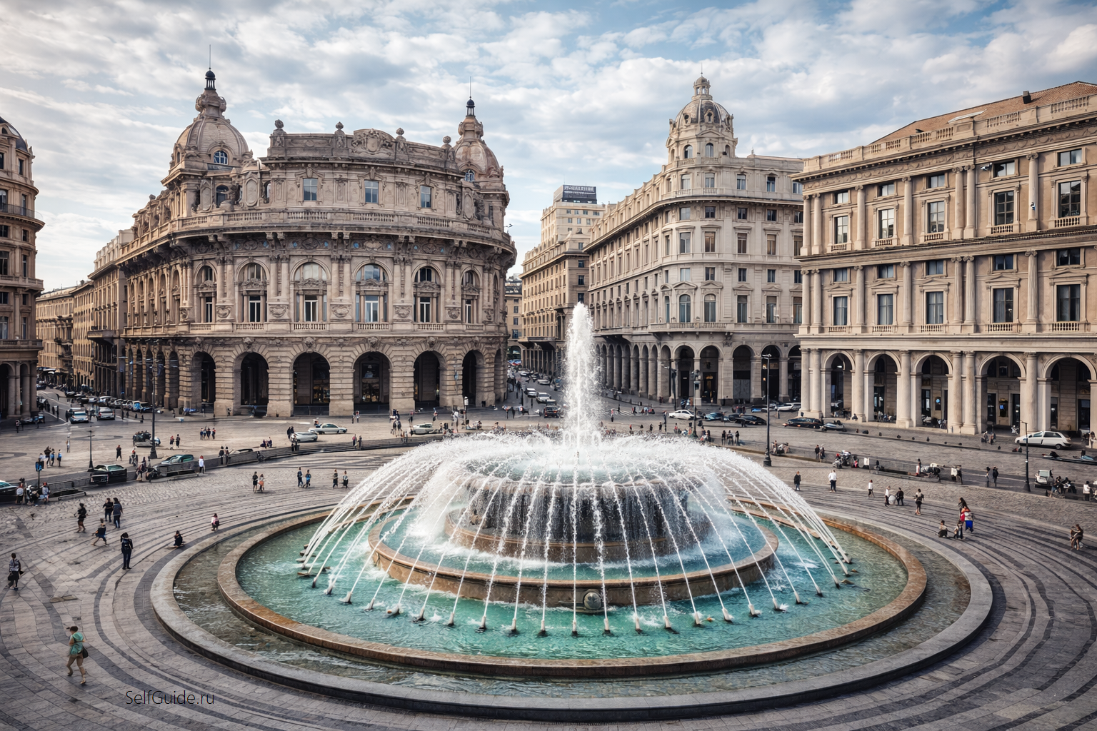 Достопримечательности Генуи, Piazza De Ferrari в Генуе