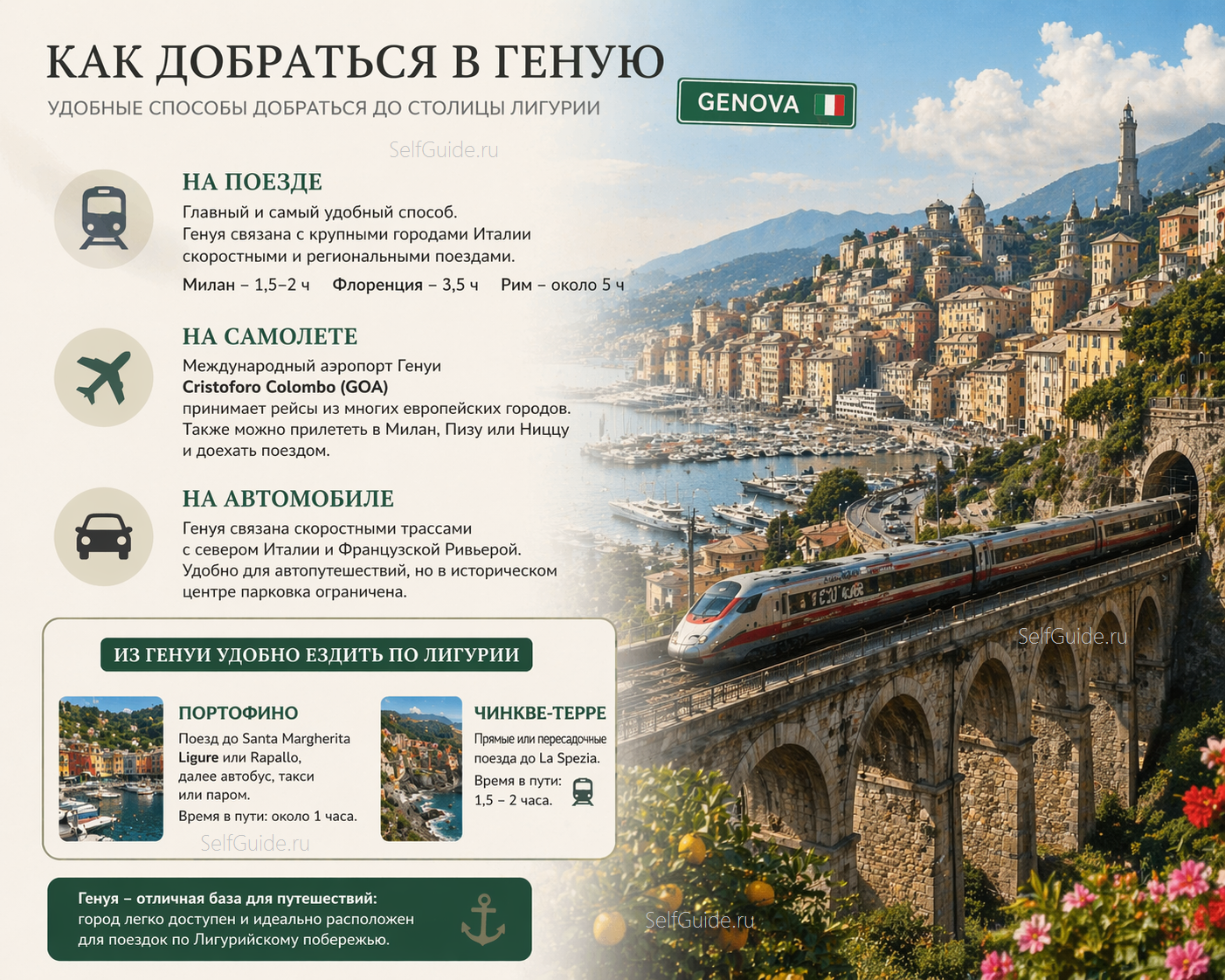 Как добраться в Геную